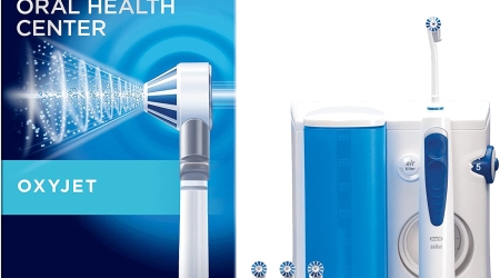 Oral-B Oxyjet Idropulsore Dentale, 4 Testine, con Tecnologia Microbollicine